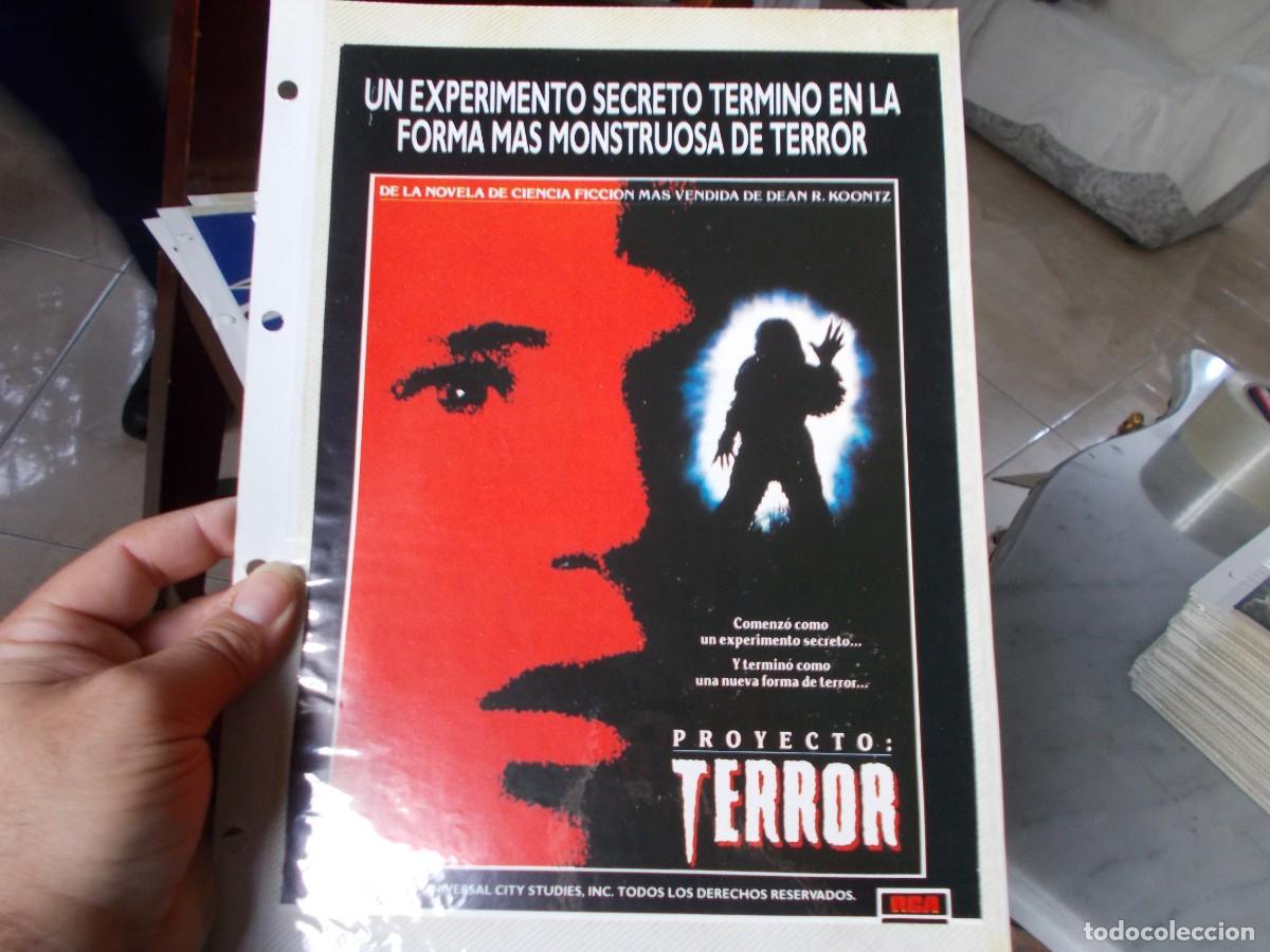 Cin&eacute;ma: PROYECTO TERROR ,, SOLO PORTADA TAMA&Ntilde;O FOLIO , ,,,