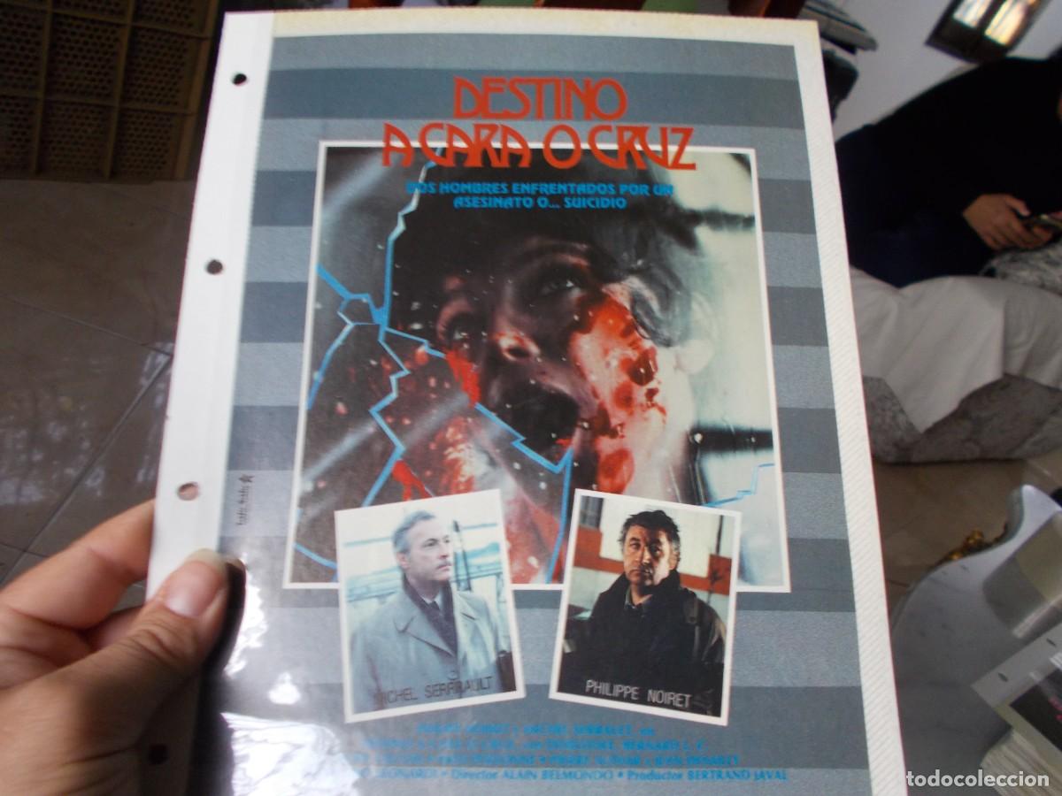 Cin&eacute;ma: DESTINO A CARA O CRUZ ,, SOLO PORTADA TAMA&Ntilde;O FOLIO , ,,,