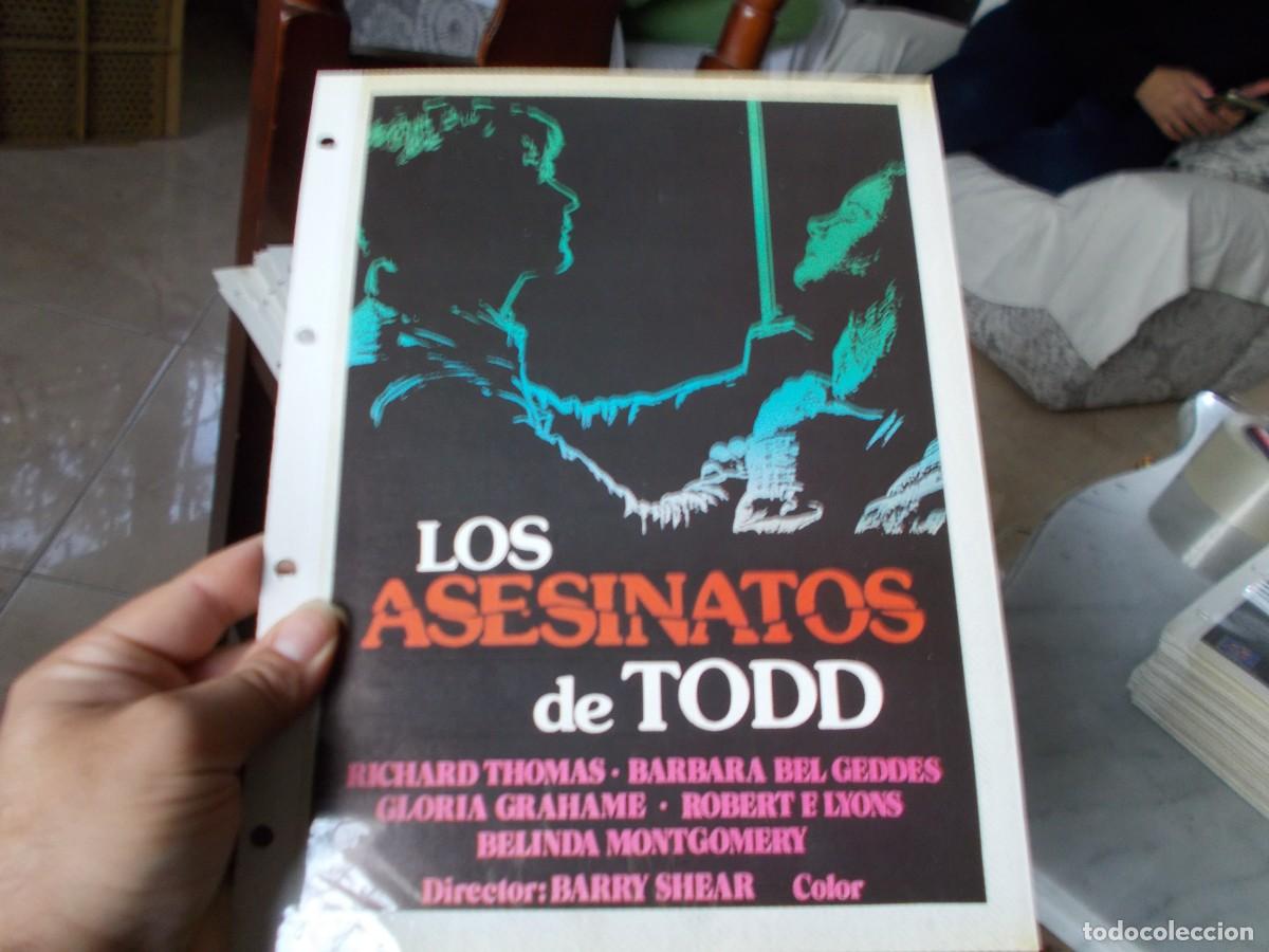 Cinema: LOS ASESINOS DE TODD,, SOLO PORTADA TAMA&Ntilde;O FOLIO , ,,,