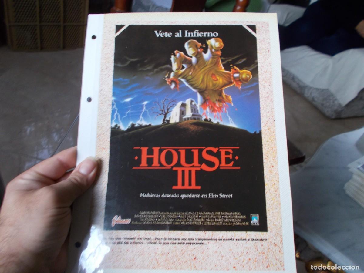 Cinema: HOUSE 3 ,, SOLO PORTADA TAMA&Ntilde;O FOLIO , ,,,