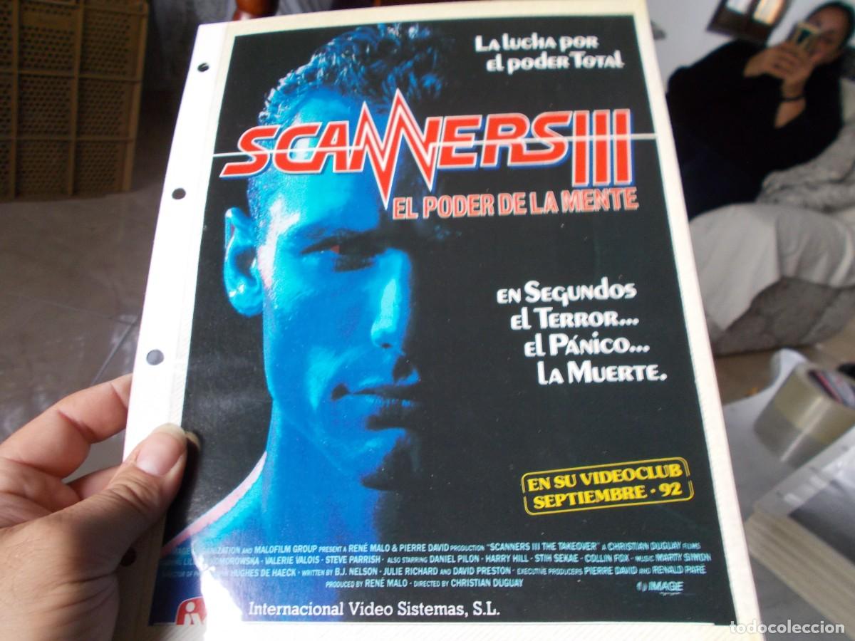 Cinema: SCANNERS 3 ,, SOLO PORTADA TAMA&Ntilde;O FOLIO , ,,,