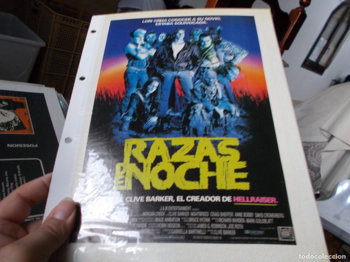Cinema: RAZAS DE LA NOCHE ,, SOLO PORTADA TAMA&Ntilde;O FOLIO , ,,,