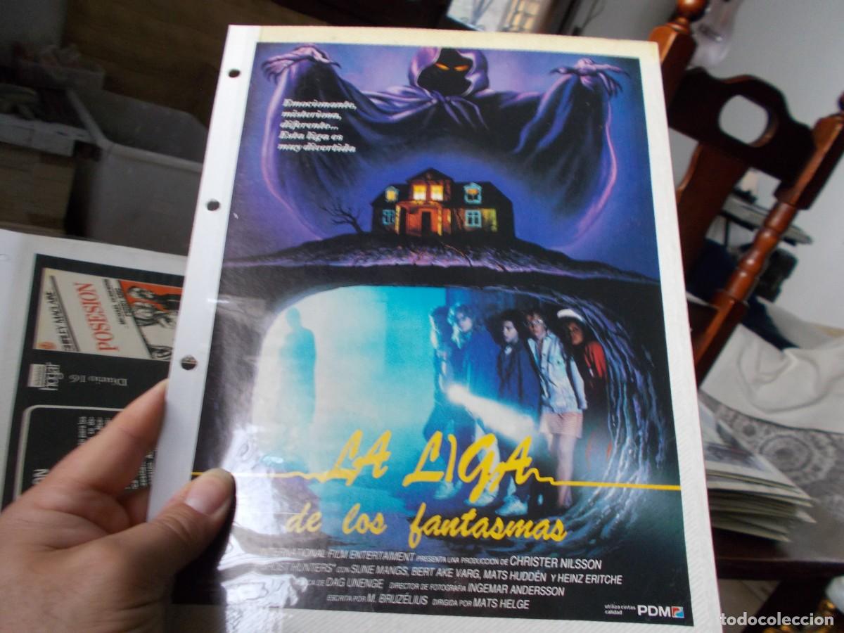 Cinema: LA LIGA DE LOS FANTASMAS ,, SOLO PORTADA TAMA&Ntilde;O FOLIO , ,,,