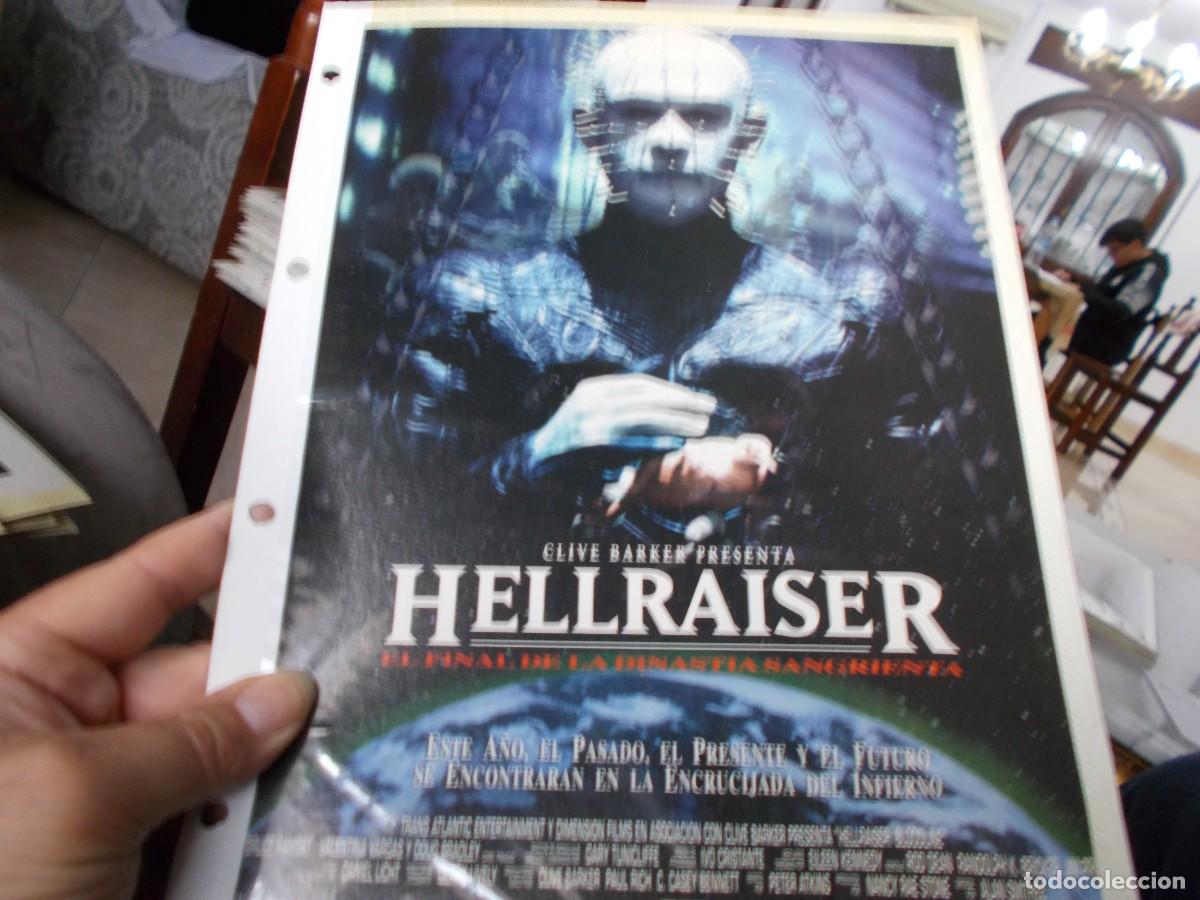 Cine: HELLRAISER ,, SOLO PORTADA TAMA&Ntilde;O FOLIO , ,,, - Foto 1