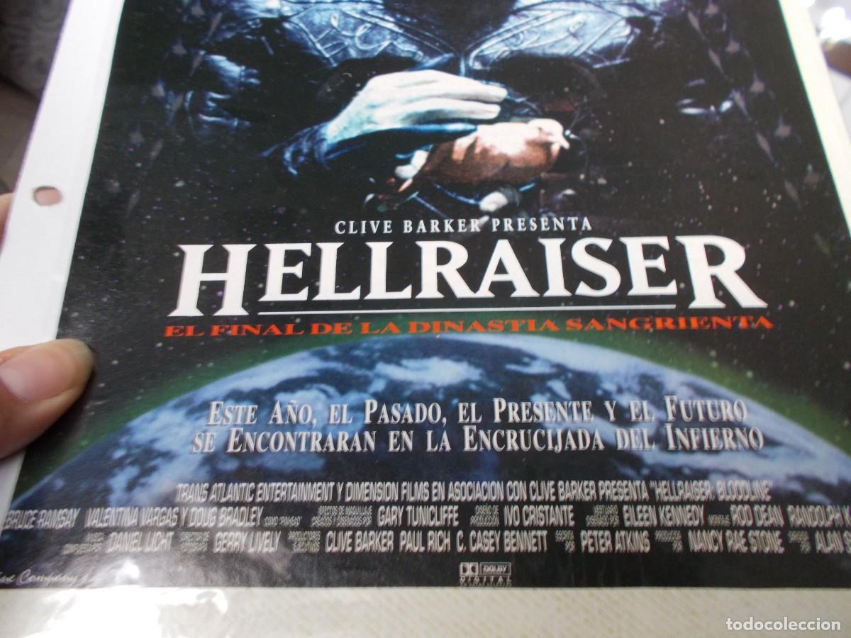 Cine: HELLRAISER ,, SOLO PORTADA TAMA&Ntilde;O FOLIO , ,,, - Foto 2