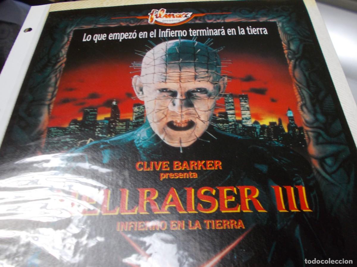 Cine: HELLRAISER ,, SOLO PORTADA TAMA&Ntilde;O FOLIO , ,,, - Foto 3