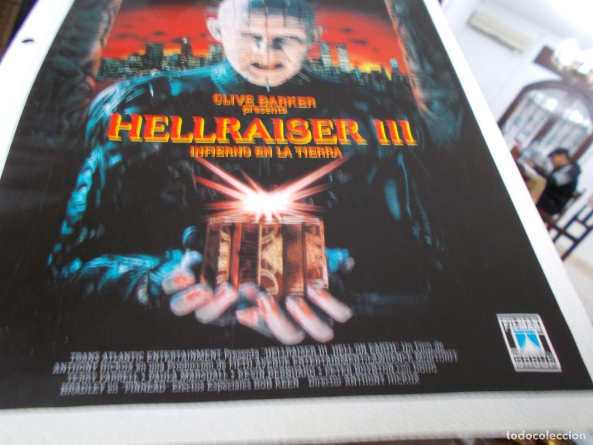 Cine: HELLRAISER ,, SOLO PORTADA TAMA&Ntilde;O FOLIO , ,,, - Foto 5