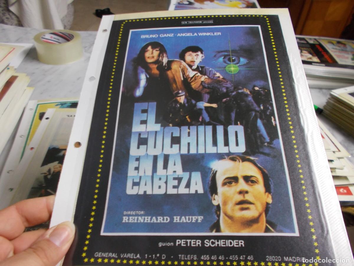 Cinema: EL CUCHILLO EN LA CABEZA ,,PORTADA TAMA&Ntilde;O FOLIO SOLO PORTADA ,,