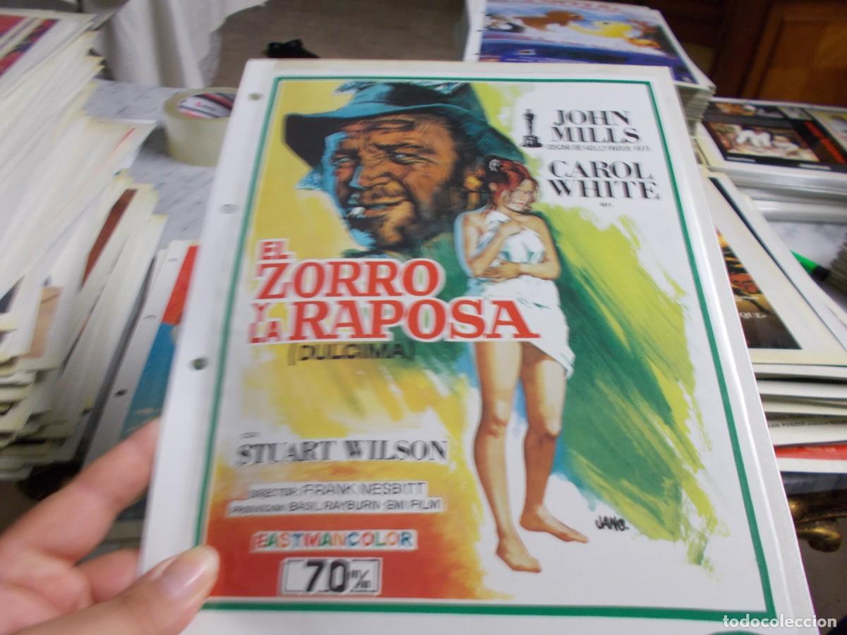 Cinema: EL ZORRO Y LA RAPOSA ,,PORTADA TAMA&Ntilde;O FOLIO SOLO PORTADA ,,