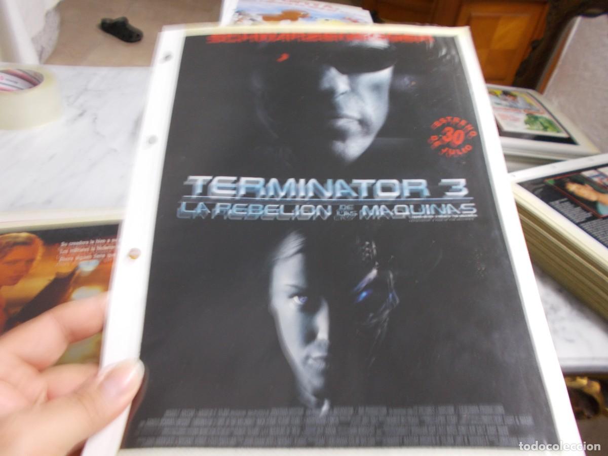 Cine: TERMINATOR 3 ,,PORTADA TAMA&Ntilde;O FOLIO SOLO PORTADA ,,