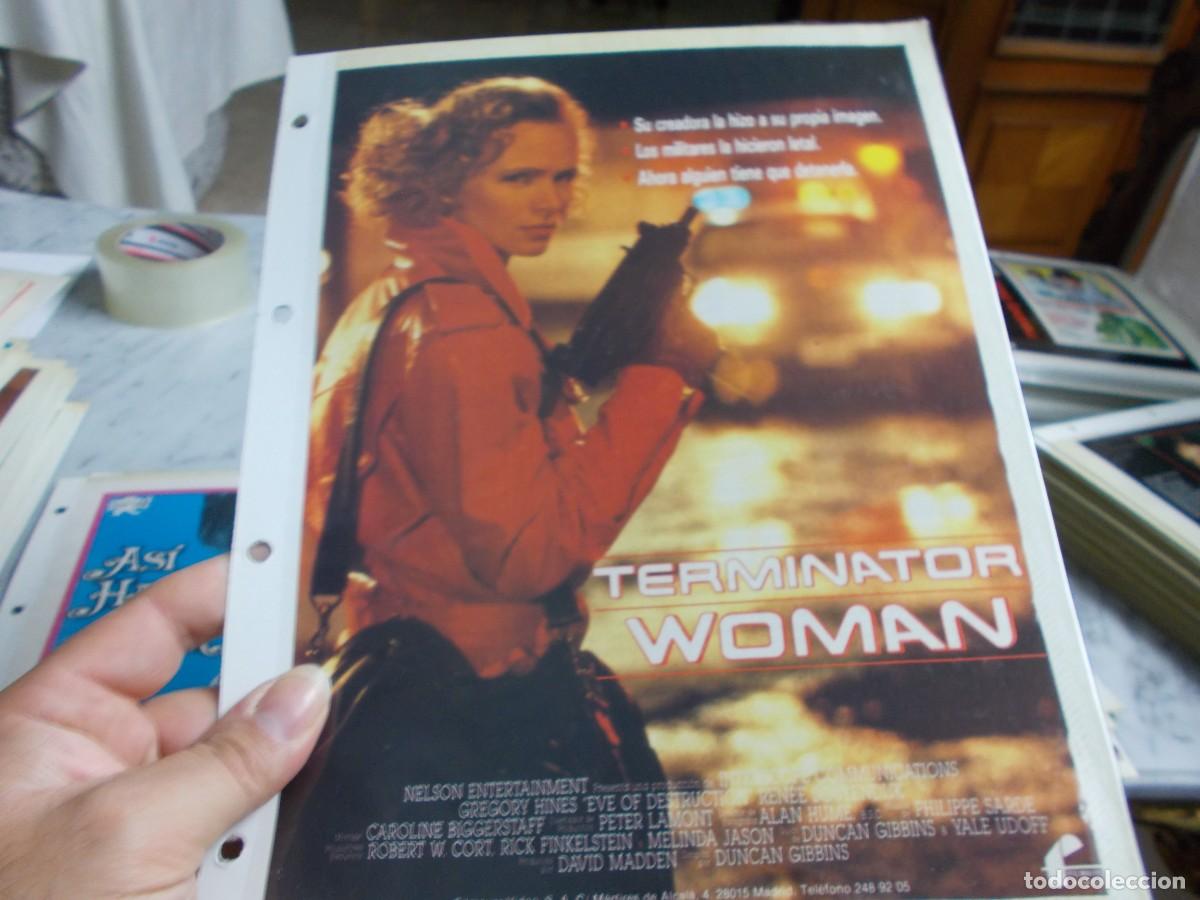 Cine: TERMINATOR WOMAN ,,PORTADA TAMA&Ntilde;O FOLIO SOLO PORTADA ,,