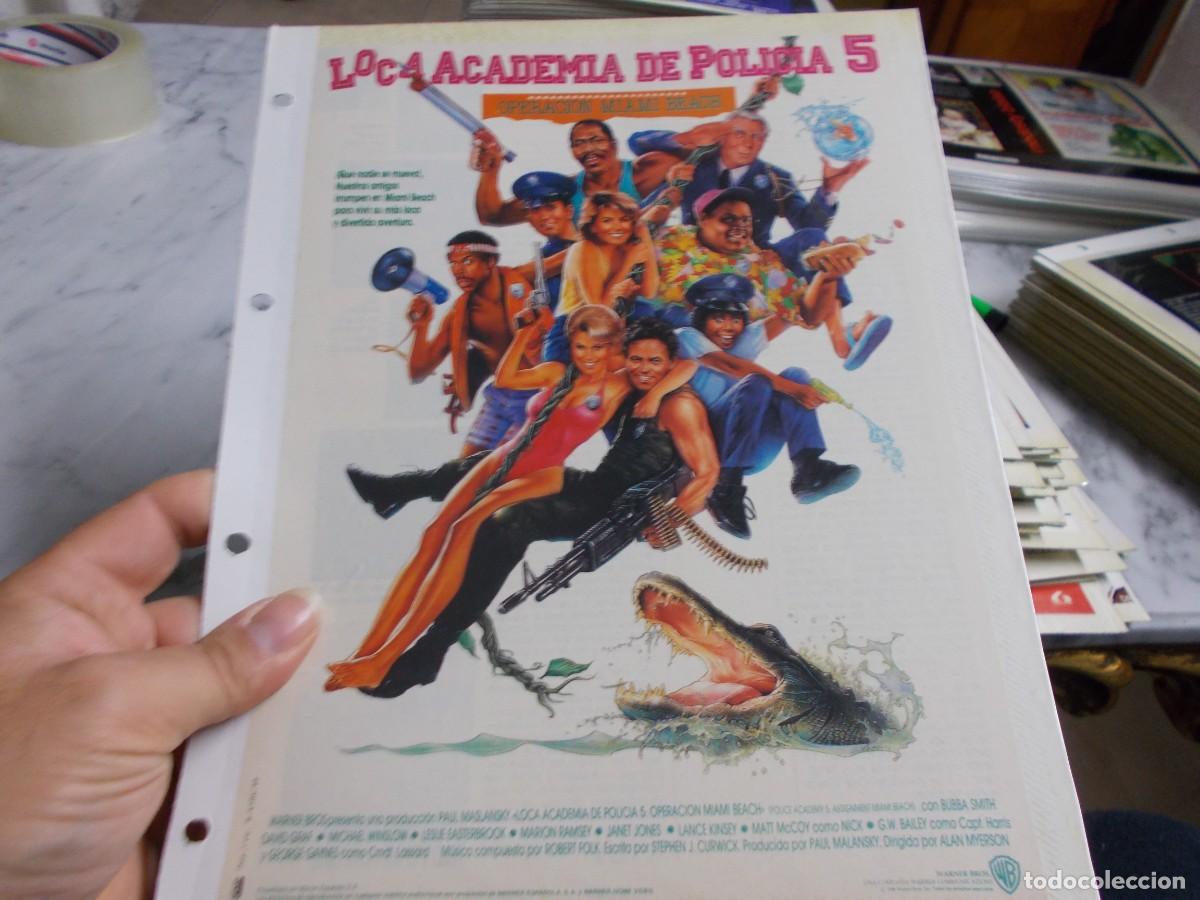 Cinema: LOCA ACADEMIA DE POLICIA 5 ,,PORTADA TAMA&Ntilde;O FOLIO SOLO PORTADA ,,