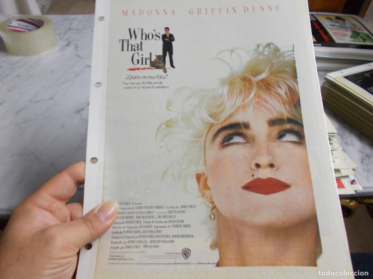 Cinema: QUIEN ES ESA CHICA ,,PORTADA TAMA&Ntilde;O FOLIO SOLO PORTADA ,,
