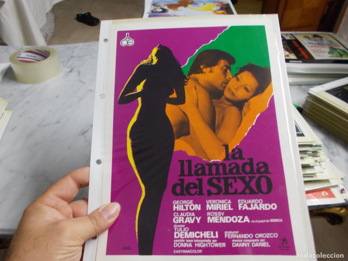 Cinema: LA LLAMADA DEL SEXO ,,PORTADA TAMA&Ntilde;O FOLIO SOLO PORTADA ,,