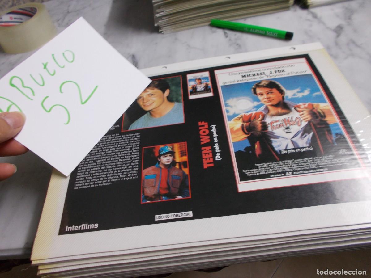Cin&eacute;ma: TEEN WOLF ,,,CARATULA COMERCIAL A&Ntilde;OS 80 90 SOLO CARATULA ,,