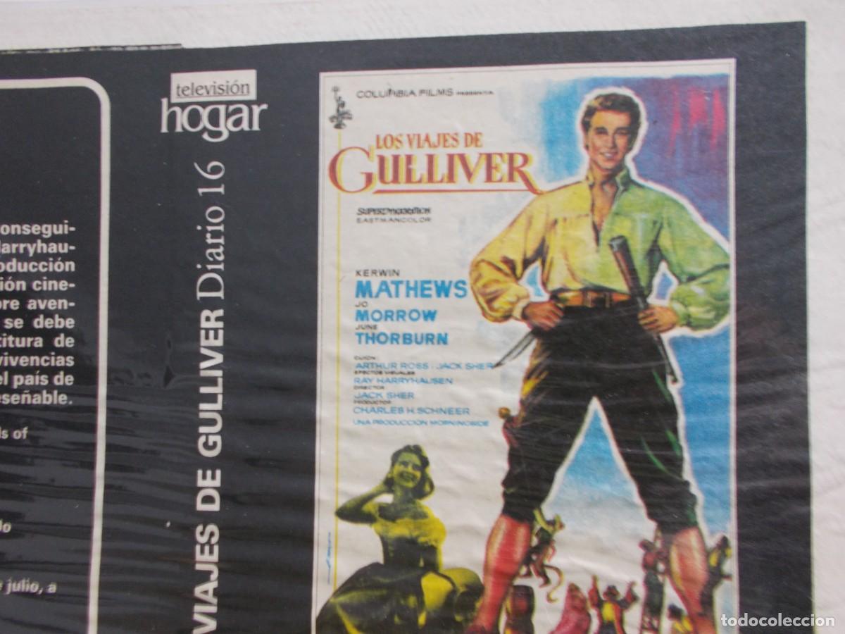 Cine: LOS VIAJES DE GULLIVER ,,,CARATULA COMERCIAL A&Ntilde;OS 80 90 SOLO CARATULA ,,