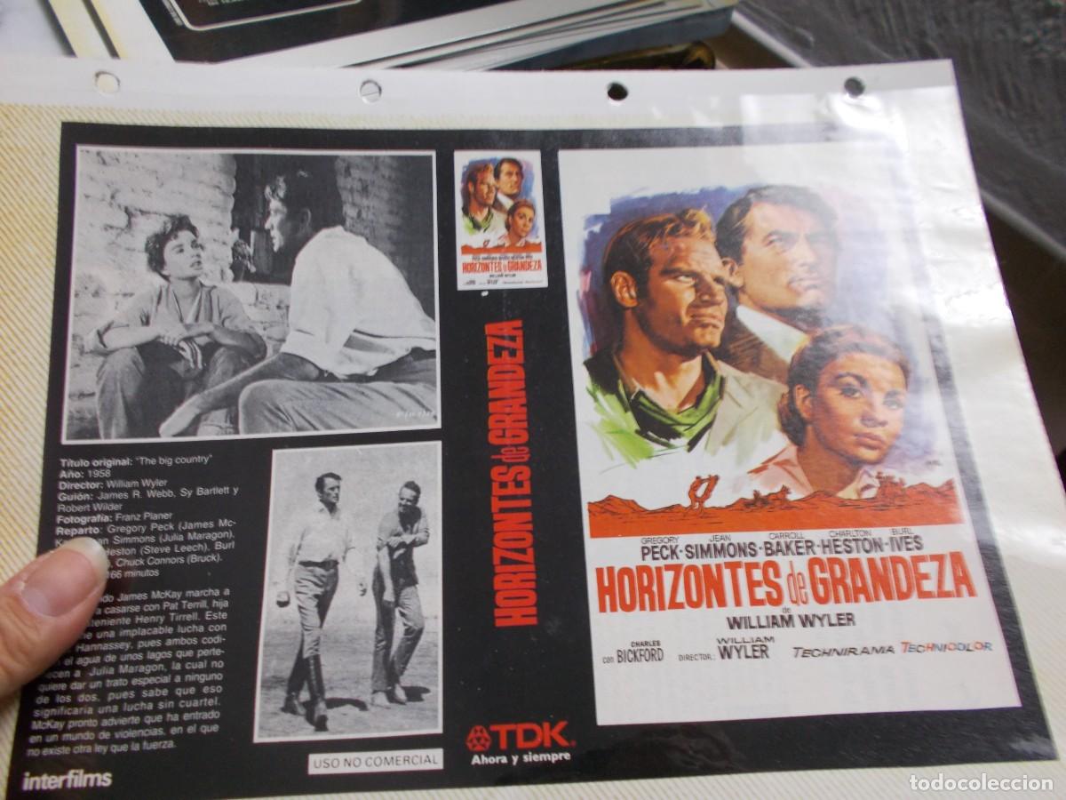 Cinema: HORIZONTES DE GRANDEZA ,,,CARATULA COMERCIAL A&Ntilde;OS 80 90 SOLO CARATULA ,,
