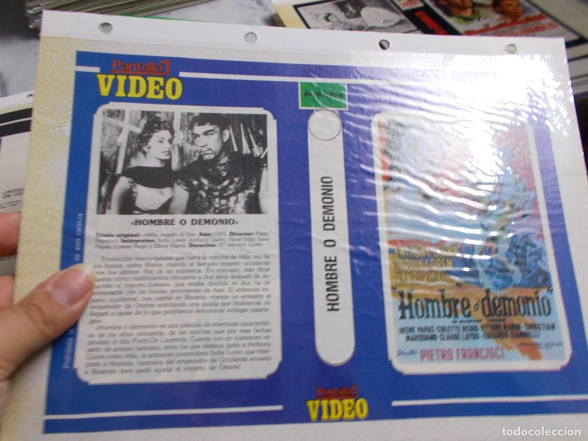 Cinema: HOMBRE O DEMONIO ,,,CARATULA COMERCIAL A&Ntilde;OS 80 90 SOLO CARATULA ,,