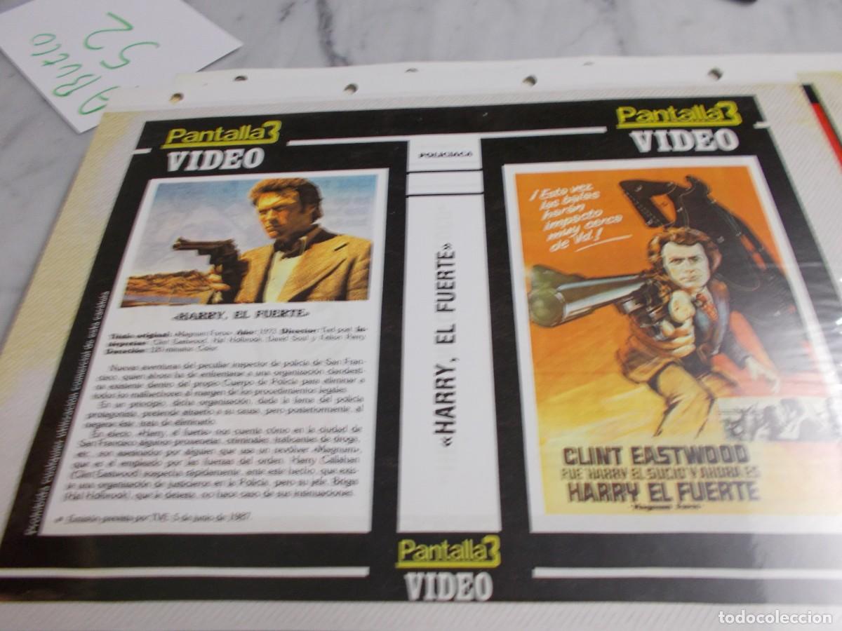 Cinema: HARRY EL FUERTE ,,,est&aacute; pegada ,CARATULA COMERCIAL A&Ntilde;OS 80 90 SOLO CARATULA ,,