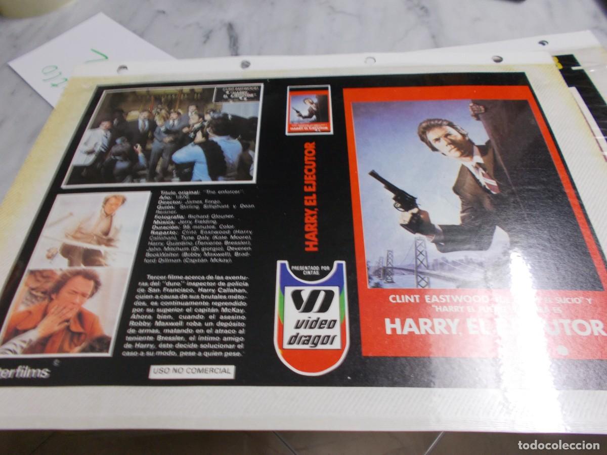 Cinema: HARRY EL EJECUTOR ,,,CARATULA COMERCIAL A&Ntilde;OS 80 90 SOLO CARATULA ,,