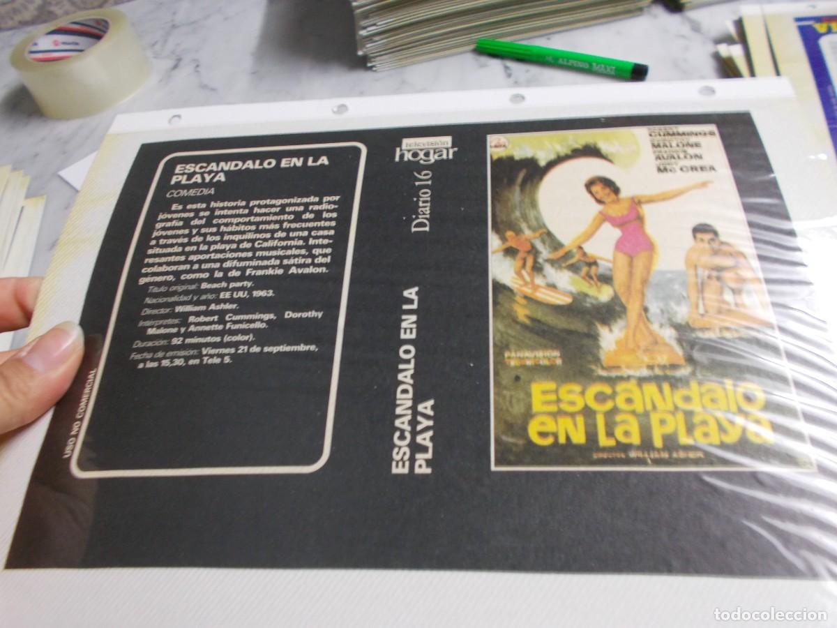 Cinema: ESCANDALO EN LA PLAYA,,,CARATULA COMERCIAL A&Ntilde;OS 80 90 SOLO CARATULA ,,