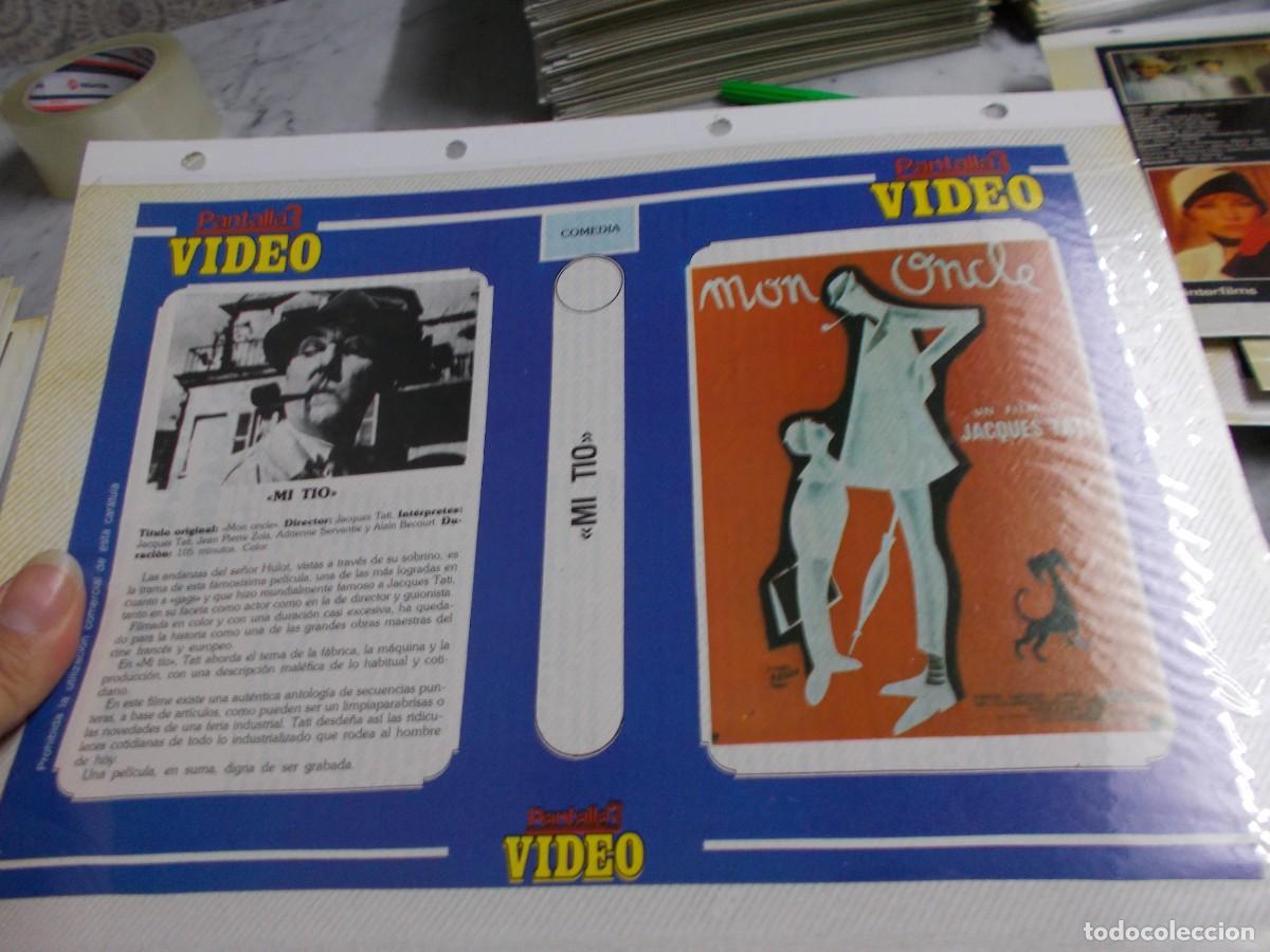 Cinema: MI TIO ,,SOLO CARATULA COMERCIAL,A&Ntilde;OS 80 90 . ESTA PEGADA AL CARTON,