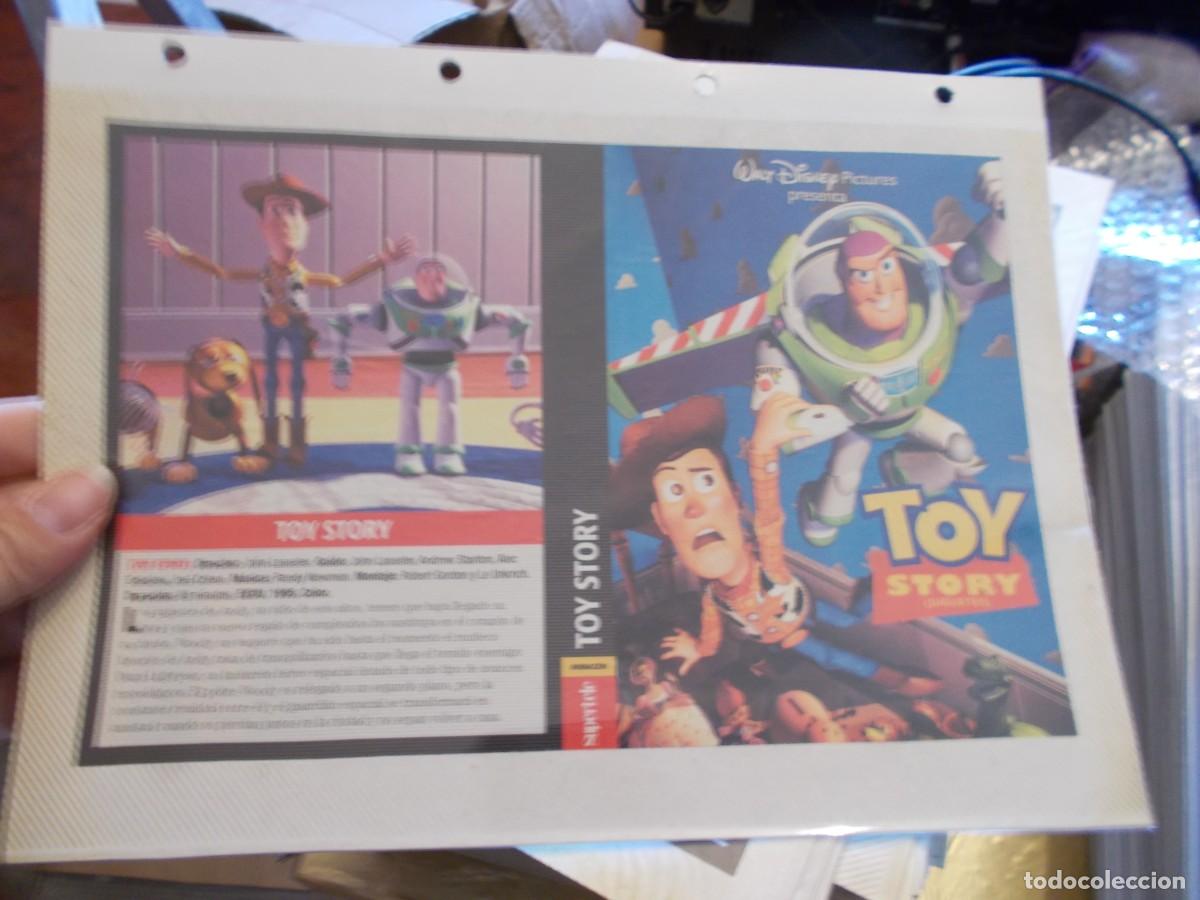 Cine: TOY STORY ,,SOLO ,CARATULA COMERCIAL,Y PORTADA,OJO,,ESTAN PEGADAS ALCARTON,,