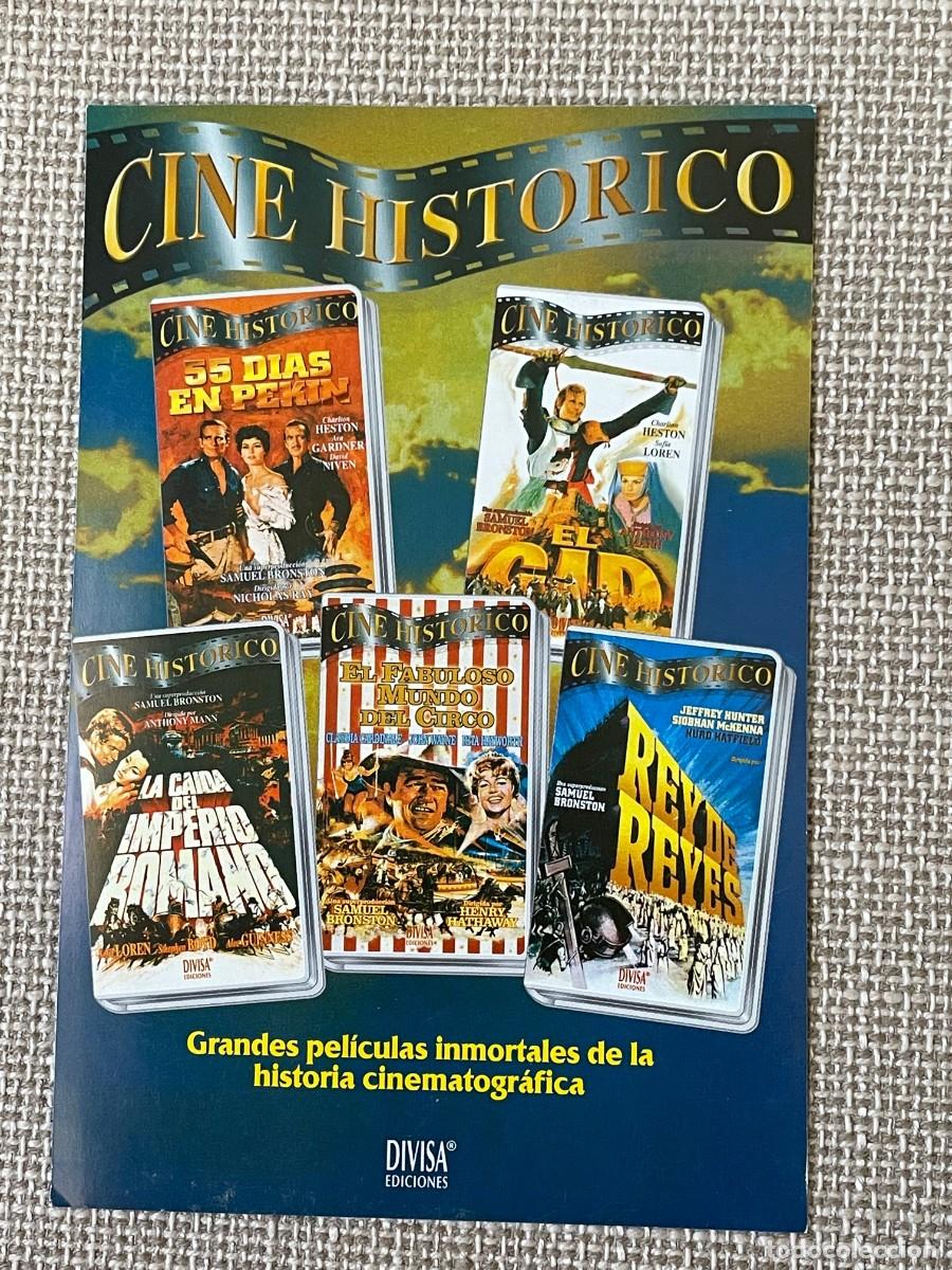 Cine: FOLLETO COLECCION CINE HISTORICO SAMUEL BRONSTON SOPHIA LOREN AVA GARDNER CHARLTON HESTON