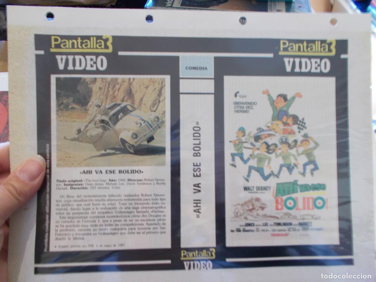 Cin&eacute;ma: AHI VA ESE BOLIDO ,,SOLO ,CARATULA COMERCIAL,Y PORTADA,OJO,,ESTAN PEGADAS ALCARTON,,
