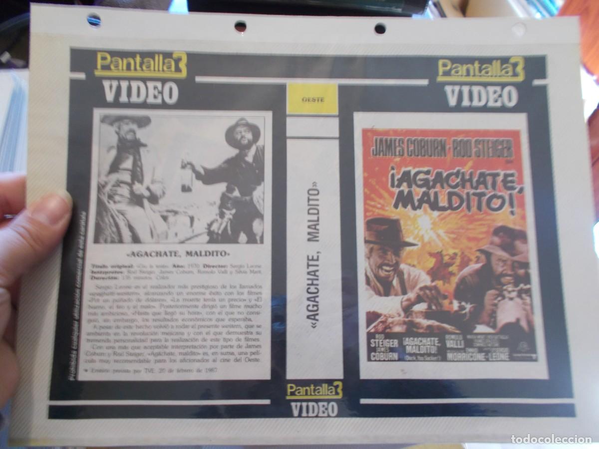Cin&eacute;ma: AGACHATE MALDITO ,,SOLO ,CARATULA COMERCIAL,Y PORTADA,OJO,,ESTAN PEGADAS ALCARTON,,