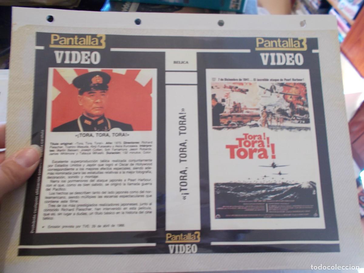 Cin&eacute;ma: TORA! TORA! TORA! ,,SOLO ,CARATULA COMERCIAL,Y PORTADA,OJO,,ESTAN PEGADAS ALCARTON,,