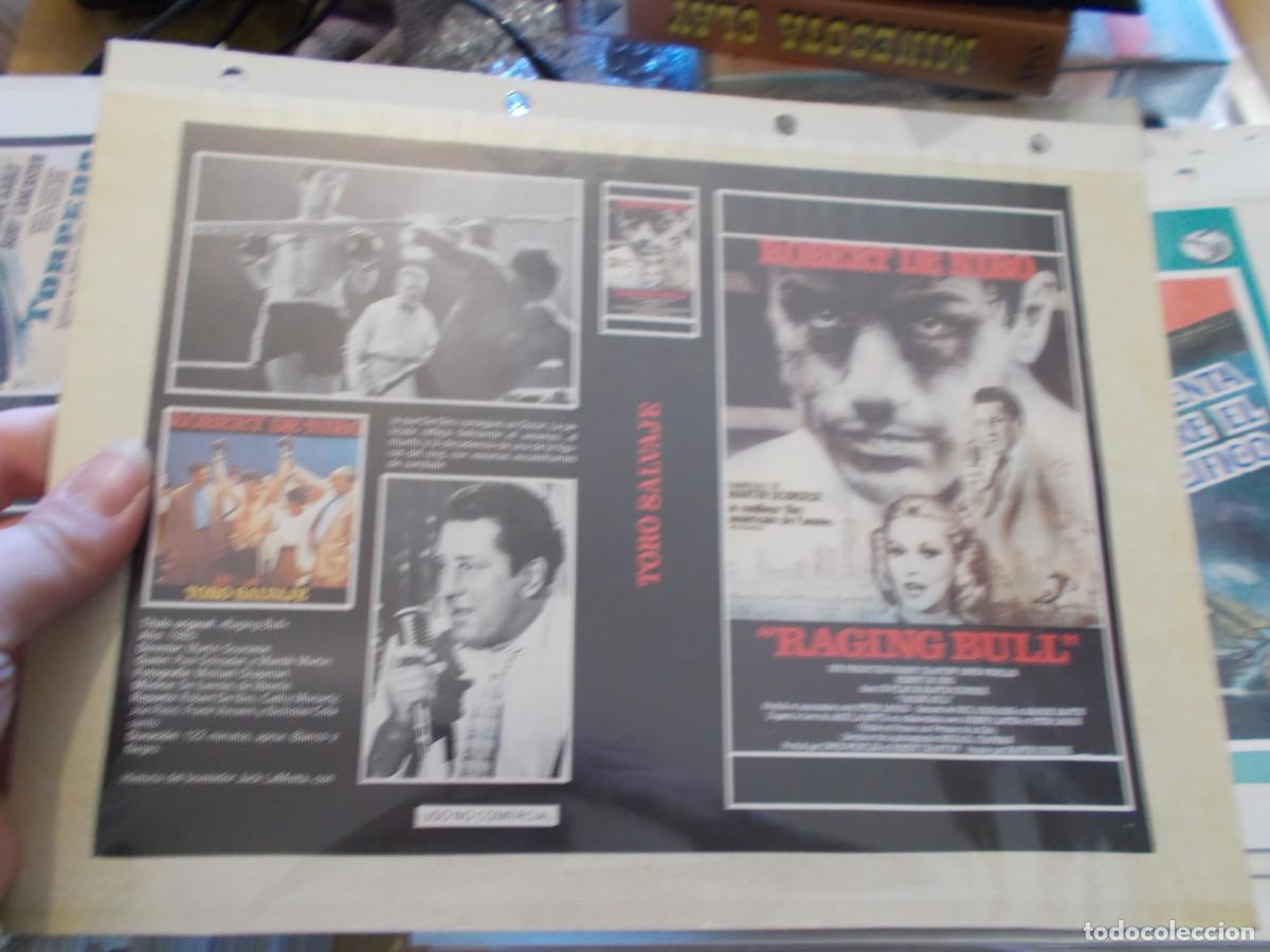 Cin&eacute;ma: TORO SALVAJE ,,SOLO ,CARATULA COMERCIAL,Y PORTADA,OJO,,ESTAN PEGADAS ALCARTON,,