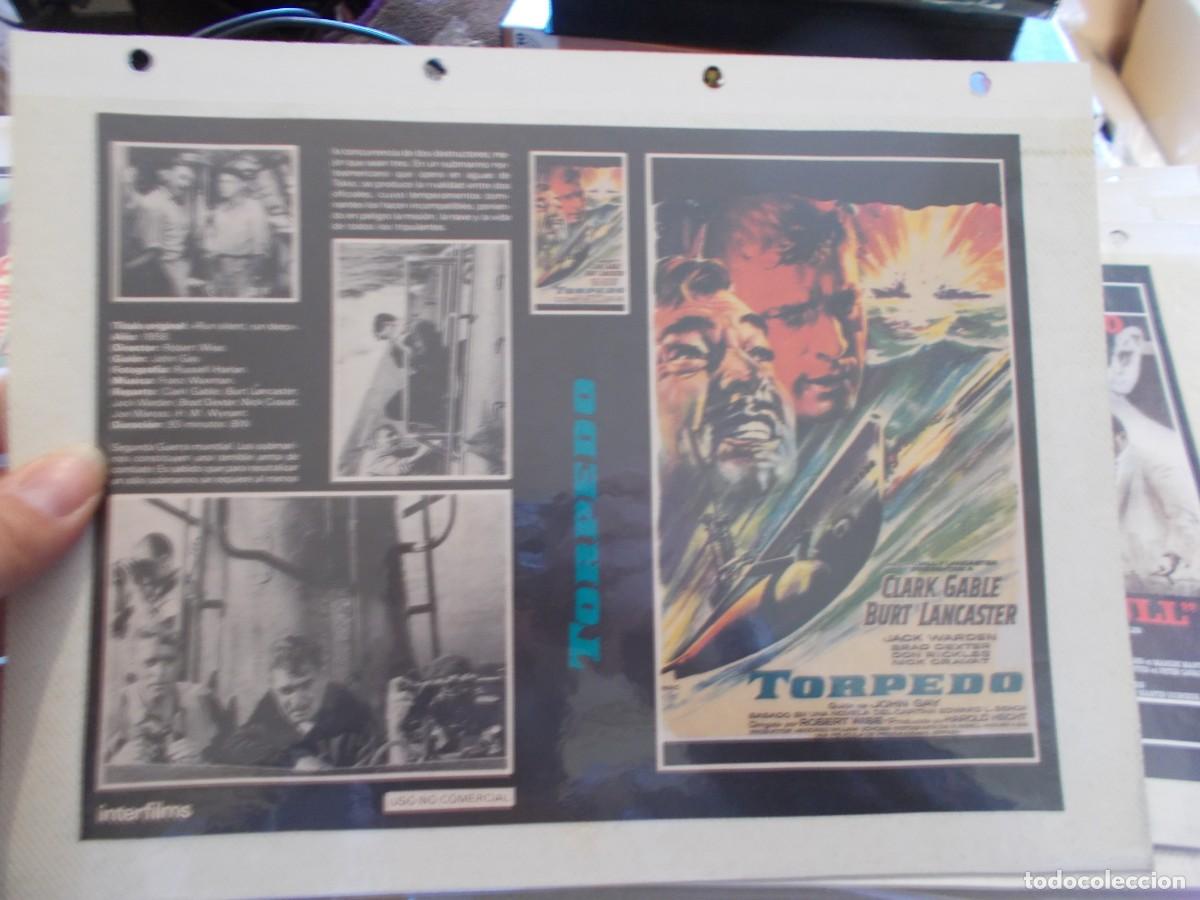 Cin&eacute;ma: TORPEDO ,,SOLO ,CARATULA COMERCIAL,Y PORTADA,OJO,,ESTAN PEGADAS ALCARTON,,