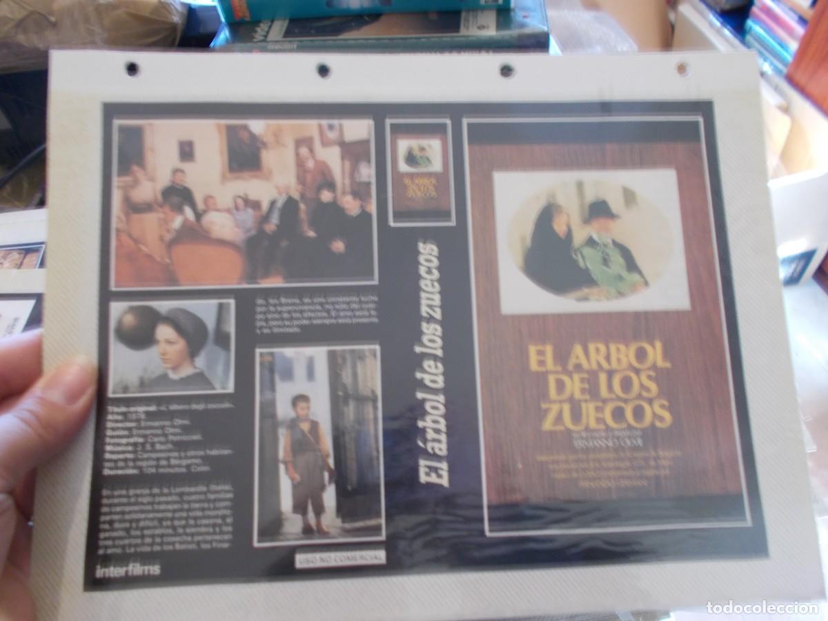 Cinema: EL ARBOL DE LOS ZUECOS ,,CARATULA COMERCIAL Y PORTADA TAMA&Ntilde;O FOLIO, ESTAN PEGADAS AL CARTON,