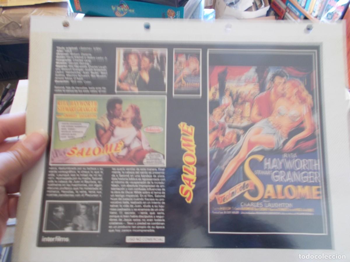 Cinema: SALOME,,CARATULA COMERCIAL Y PORTADA TAMA&Ntilde;O FOLIO, ESTAN PEGADAS AL CARTON,