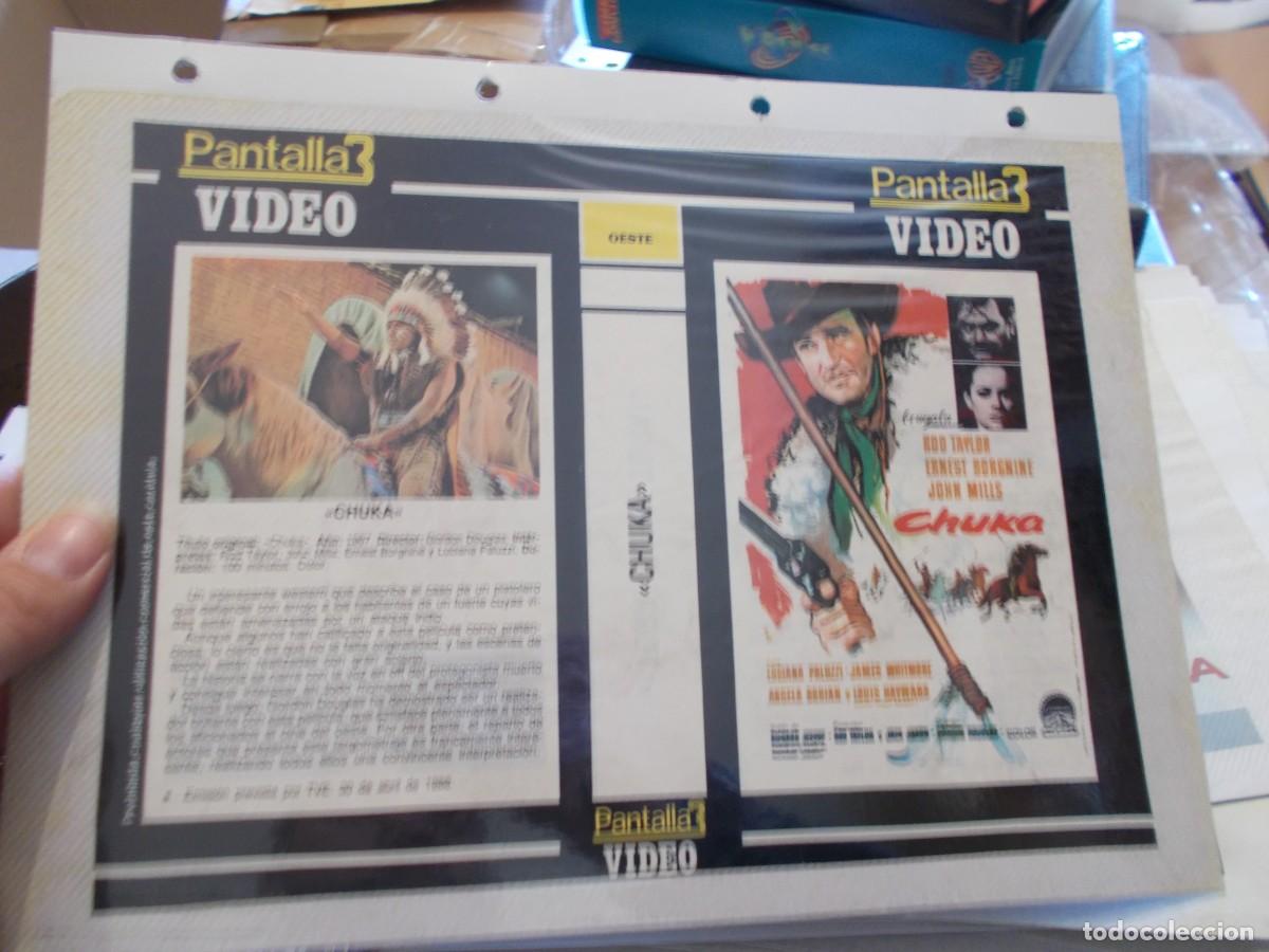 Cinema: CHUKA,,CARATULA COMERCIAL Y PORTADA TAMA&Ntilde;O FOLIO, ESTAN PEGADAS AL CARTON,