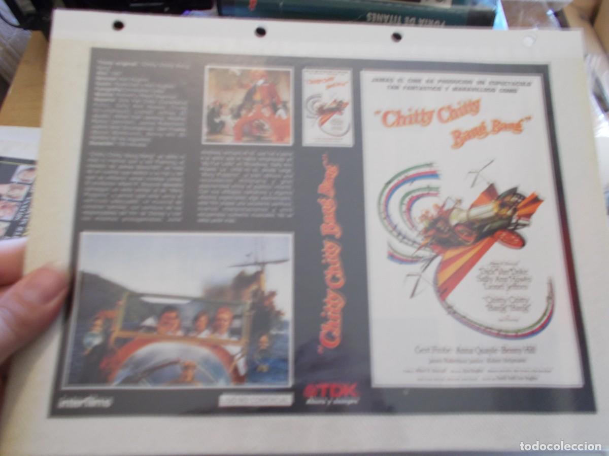 Cinema: CHITTY CHITTY BANG BANG ,,CARATULA COMERCIAL Y PORTADA TAMA&Ntilde;O FOLIO, ESTAN PEGADAS AL CARTON,