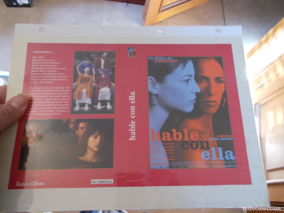 Cinema: HABLE CON ELLA,,CARATULA ,Y CARTEL,TAMA&Ntilde;O,FOLIO, ESTAN PEGADAS AL CARTON