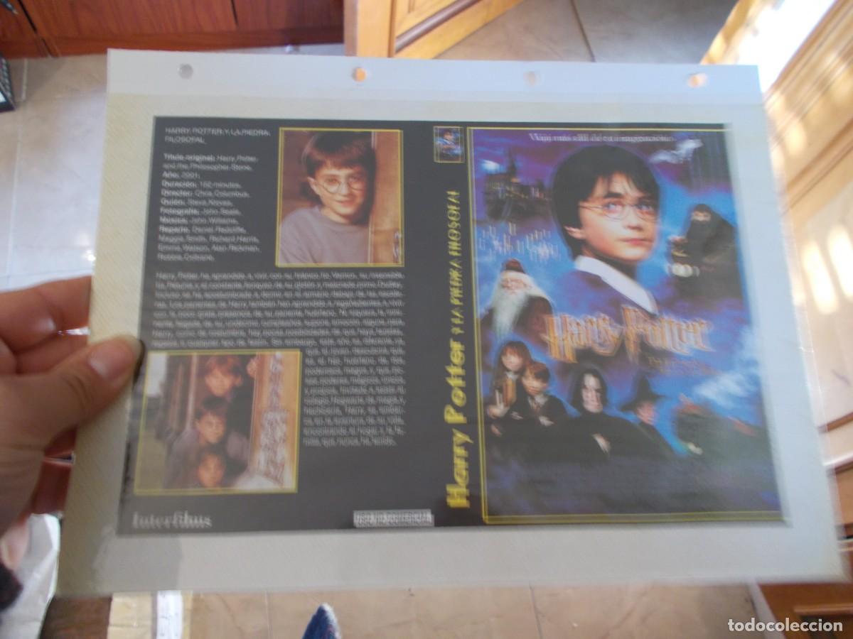 Cinema: HARRY POTTER,,CARATULA ,Y CARTEL,TAMA&Ntilde;O,FOLIO, ESTAN PEGADAS AL CARTON
