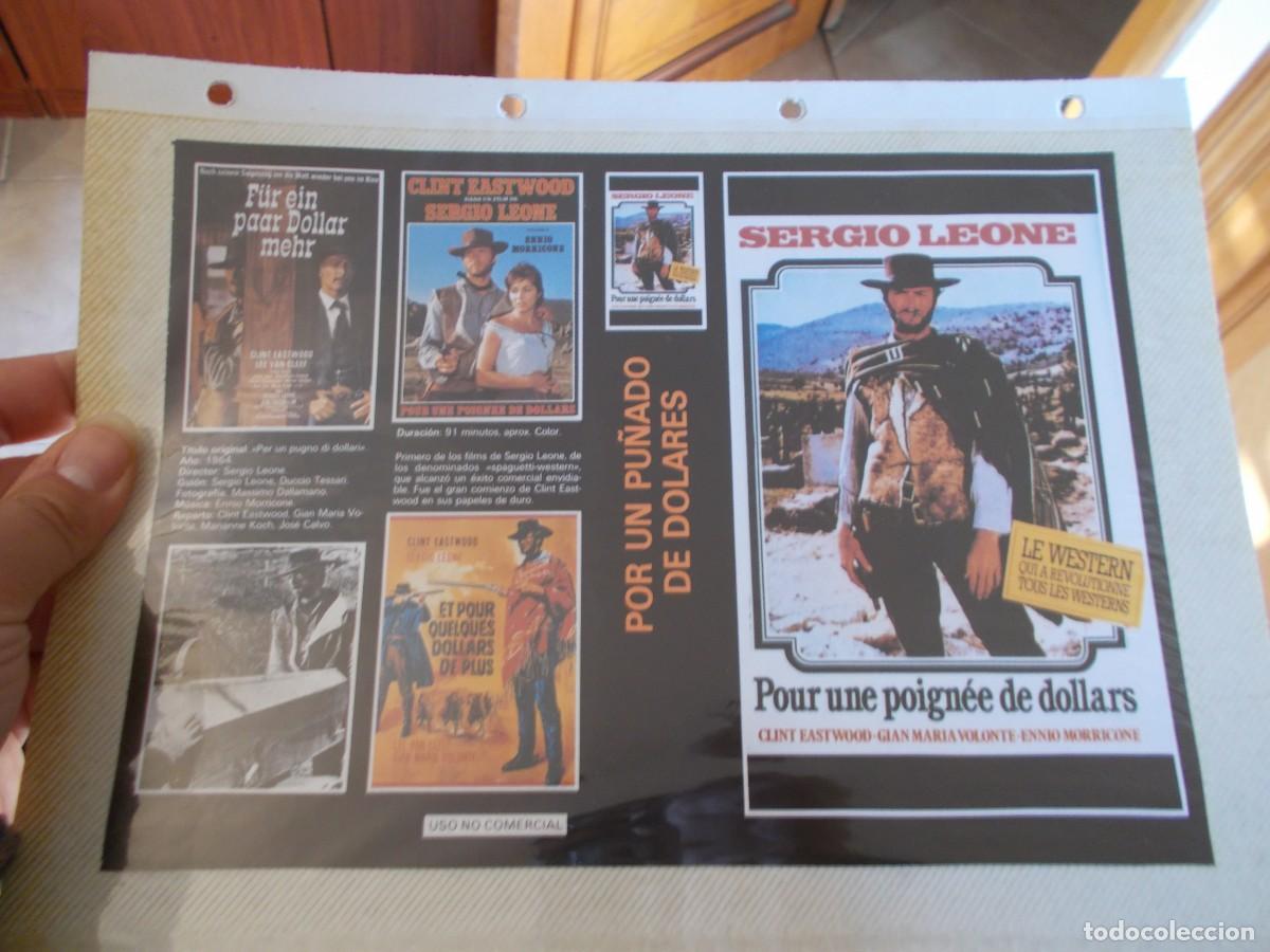 Cinema: POR UN PU&Ntilde;ADO DE DOLARES ,,CARATULA ,Y CARTEL,TAMA&Ntilde;O,FOLIO, ESTAN PEGADAS AL CARTON