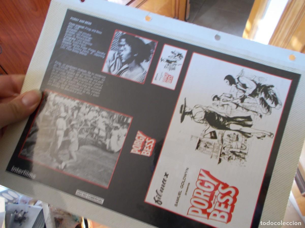 Cinema: PORGY AND BESS,,CARATULA ,Y CARTEL,TAMA&Ntilde;O,FOLIO, ESTAN PEGADAS AL CARTON