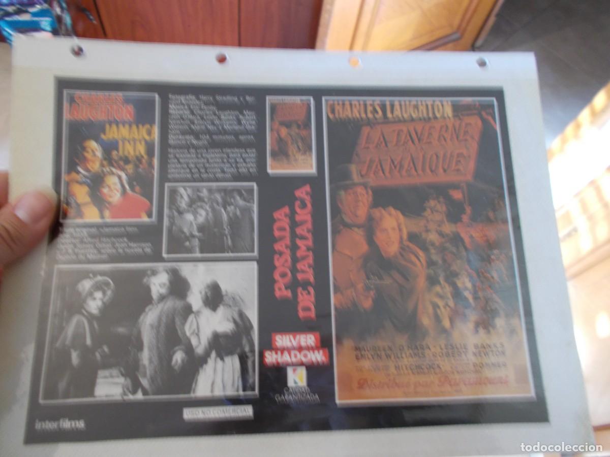 Cinema: POSADA DE JAMAICA,,CARATULA ,Y CARTEL,TAMA&Ntilde;O,FOLIO, ESTAN PEGADAS AL CARTON