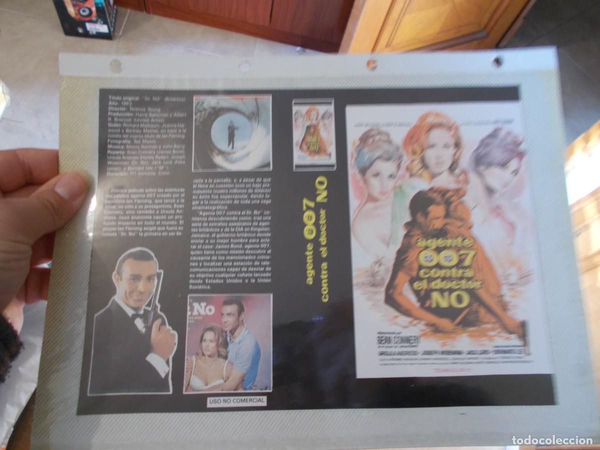 Cin&eacute;ma: AGENTE 007 CONTRA,,CARATULA ,Y CARTEL,TAMA&Ntilde;O,FOLIO, ESTAN PEGADAS AL CARTON
