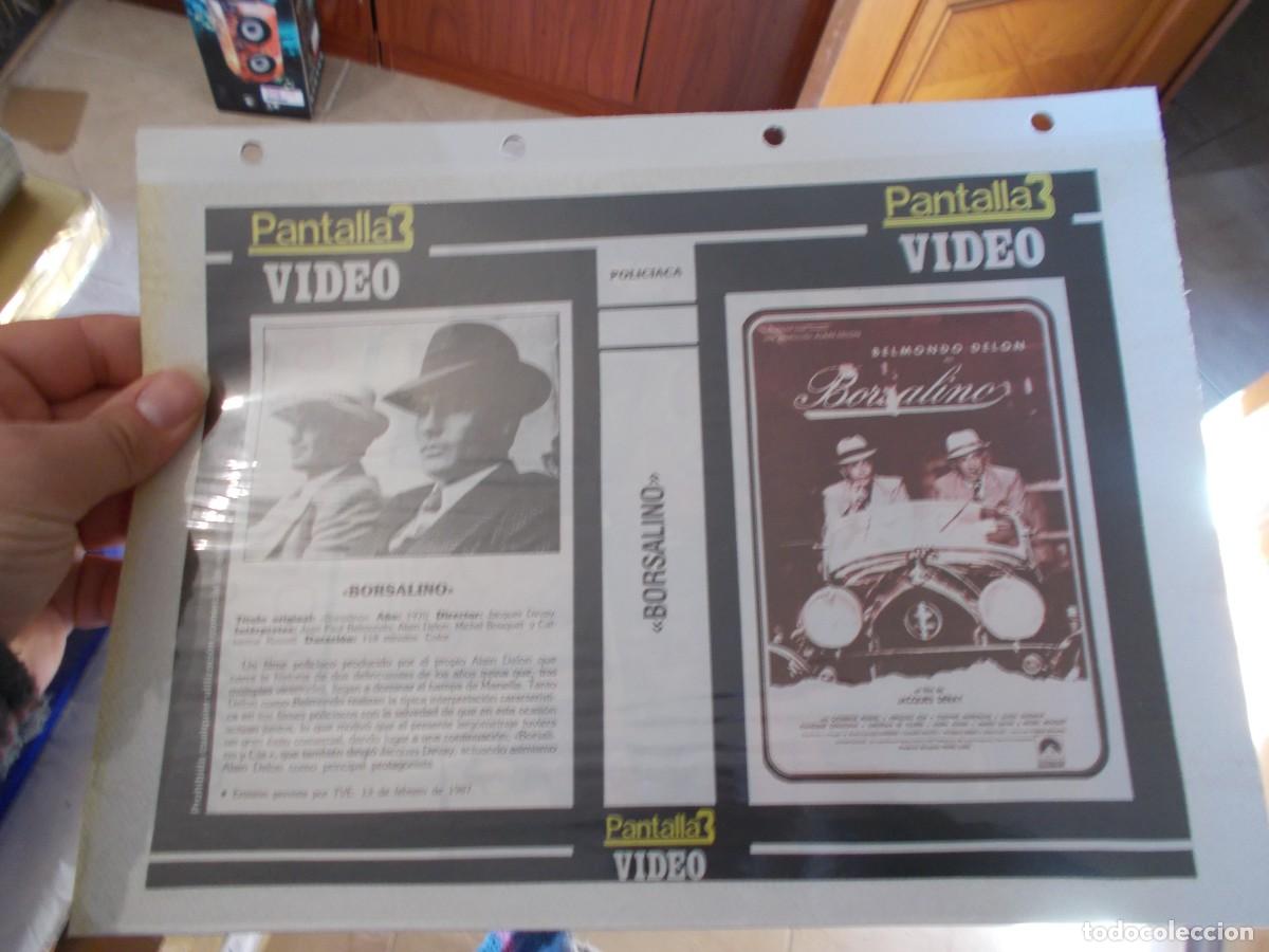 Cin&eacute;ma: BORSALINO,,CARATULA ,Y CARTEL,TAMA&Ntilde;O,FOLIO, ESTAN PEGADAS AL CARTON
