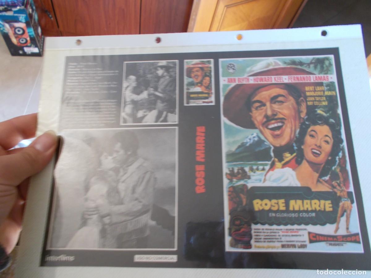Cin&eacute;ma: ROSE MARRIE,,CARATULA ,Y CARTEL,TAMA&Ntilde;O,FOLIO, ESTAN PEGADAS AL CARTON
