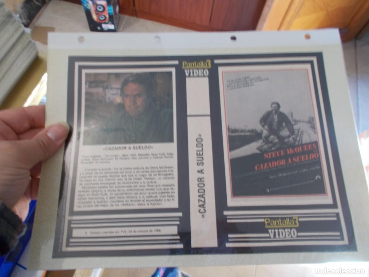 Cin&eacute;ma: CAZADOR A SUELDO,,CARATULA ,Y CARTEL,TAMA&Ntilde;O,FOLIO, ESTAN PEGADAS AL CARTON