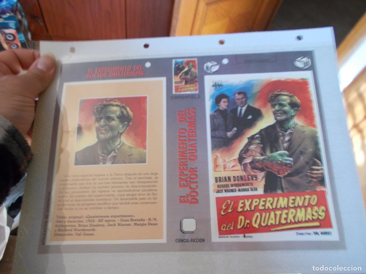 Cin&eacute;ma: EL EXPERIMENTO,DEL,DOCTOR,QUATERMASS,,CARATULA ,Y CARTEL,TAMA&Ntilde;O,FOLIO, ESTAN PEGADAS AL CARTON