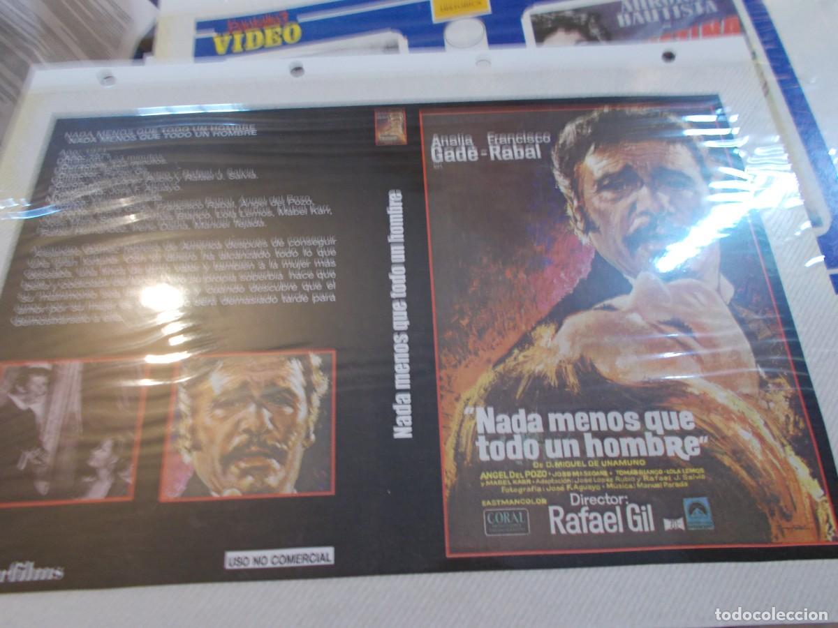 Cin&eacute;ma: NADA MENOS QUE TODO UN HOMBRE ,,SOLO CARATULA COMERCIAL,, ESTA PEGADA AL CARTON