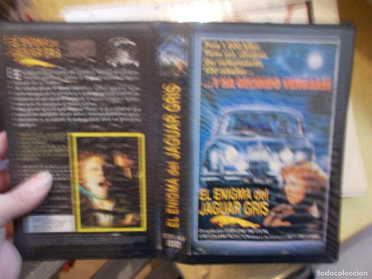 Cine: EL ENIGMA DEL JAGUAR GRIS CARATULA ORIGINAL DE VIDEO CLUB A&Ntilde;OS 80