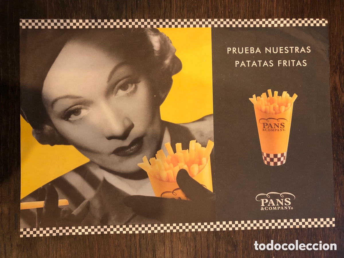 Cine: Marlene Dietrich Mantel individual papel pans & company